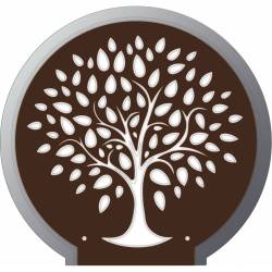 Marron et argent