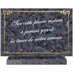 Cadre Or et Texte Blanc