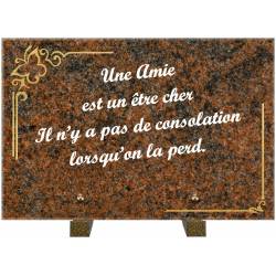 Ornement Or et Texte Blanc