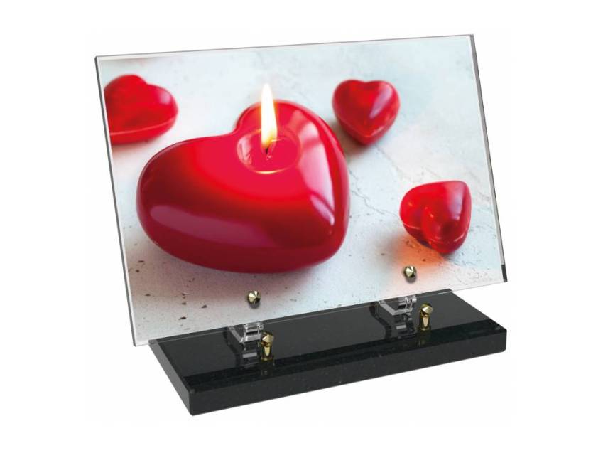 Romantic Rectangular Plexiglas Plaque.