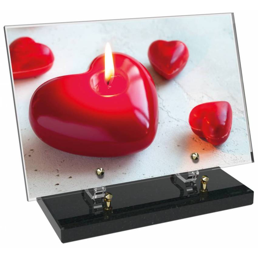 Romantic Rectangular Plexiglas Plaque.