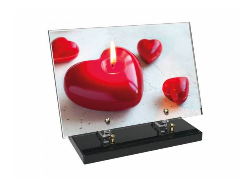 Romantic Rectangular Plexiglas Plaque.