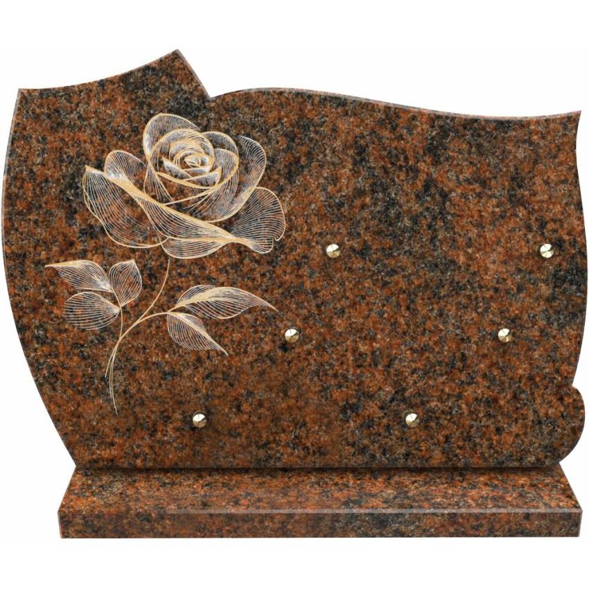 Creative and sensitive granite plaque.