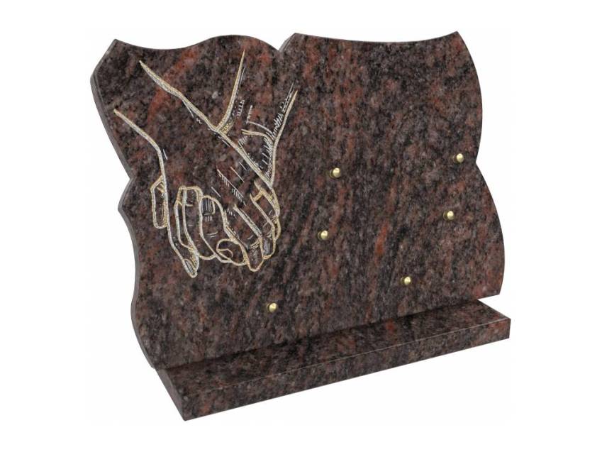 Creative and sensitive granite plaque.