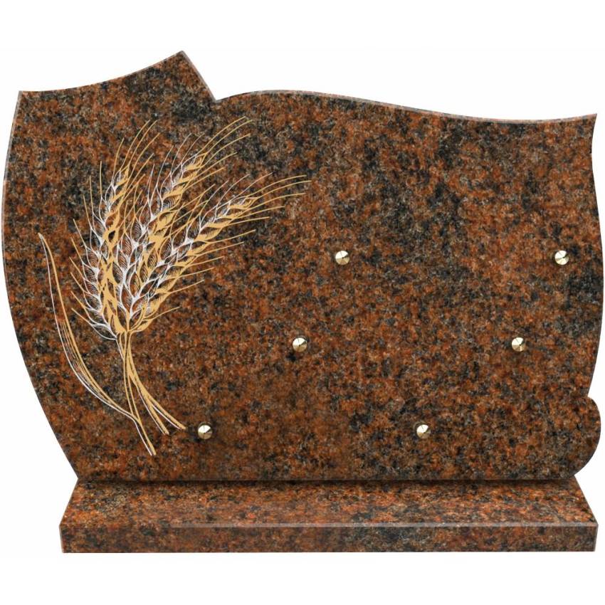 Creative and sensitive granite plaque.