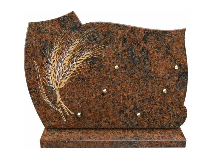 Creative and sensitive granite plaque.