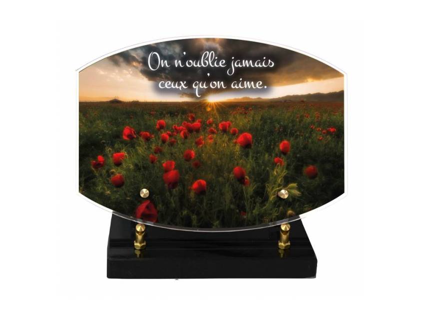 Plaque Plexiglas fait main hommage