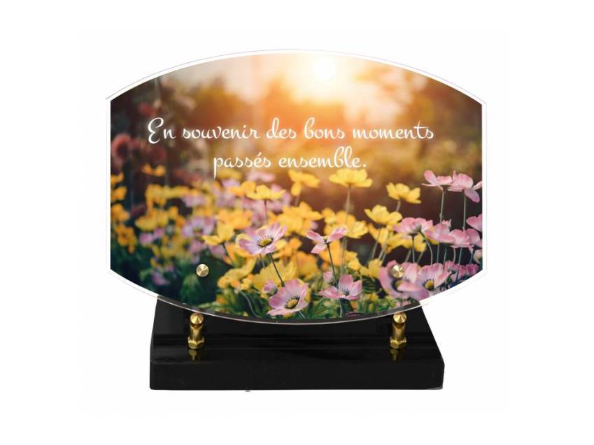 Plaque Plexiglas fait main hommage