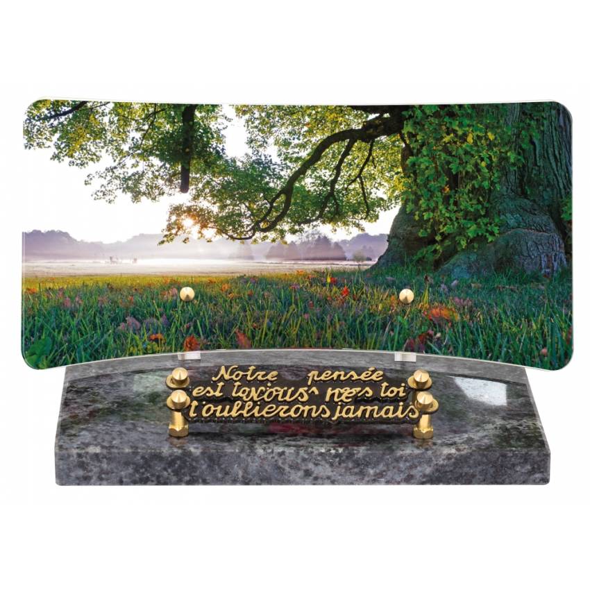 Basalt mortuary plaque