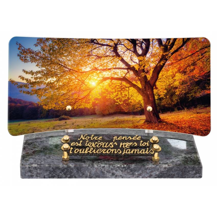Basalt mortuary plaque