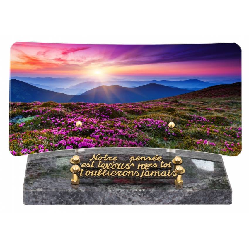 Basalt mortuary plaque