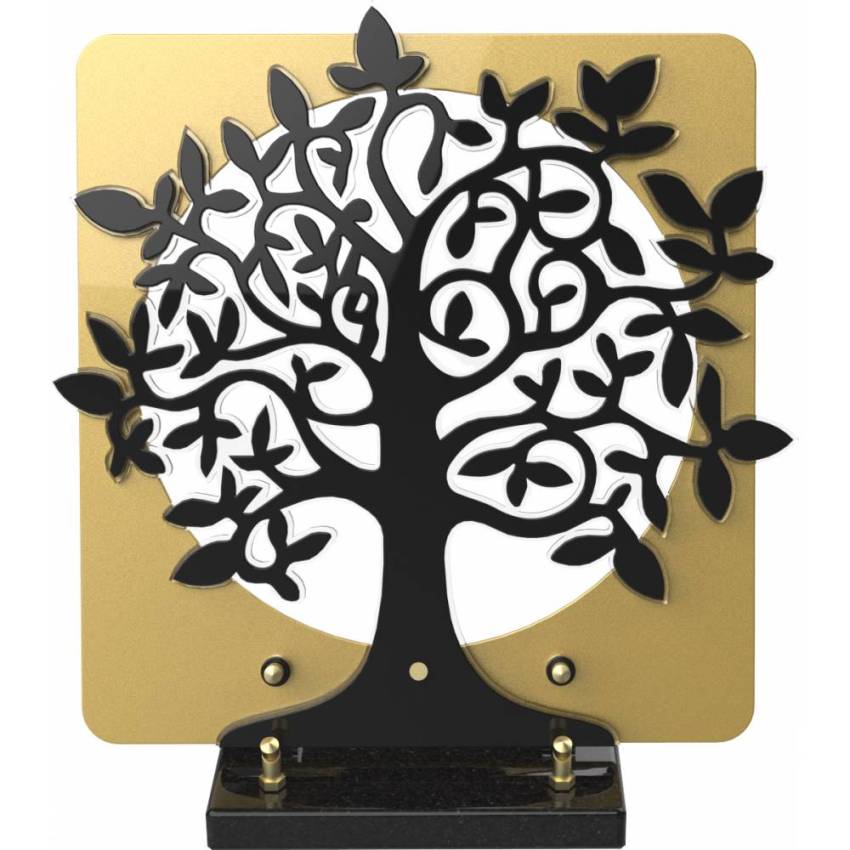 Galaxia funeral plaque