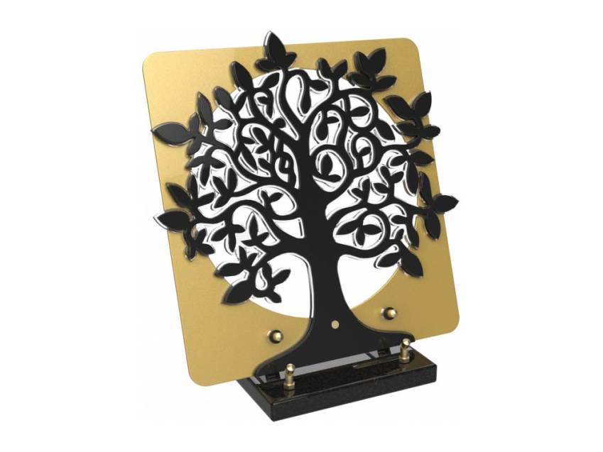 Galaxia funeral plaque
