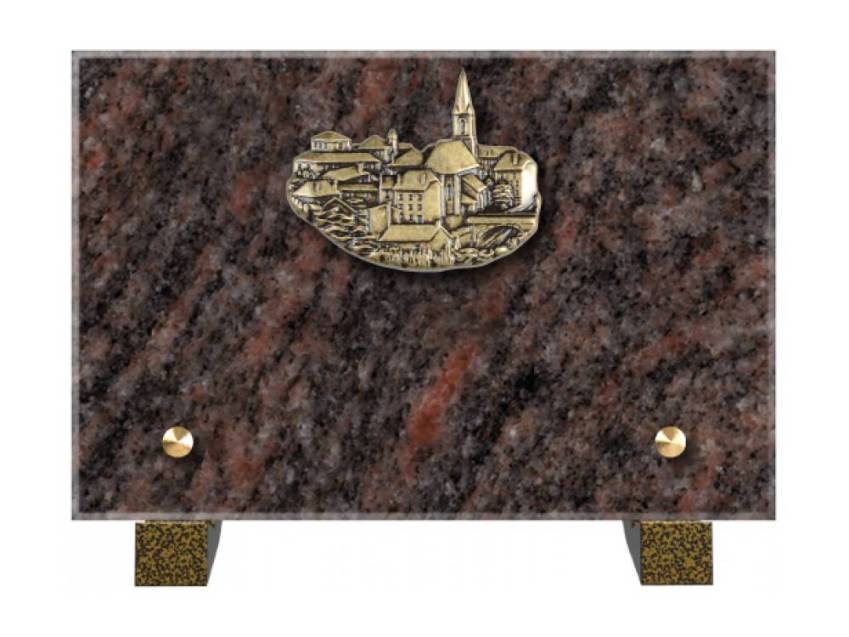 Plaque Granit Rectangle souvenir