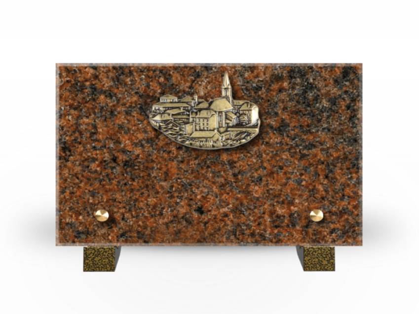 Plaque Granit Rectangle souvenir