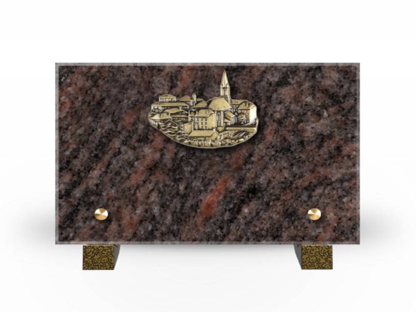 Plaque Granit Rectangle souvenir