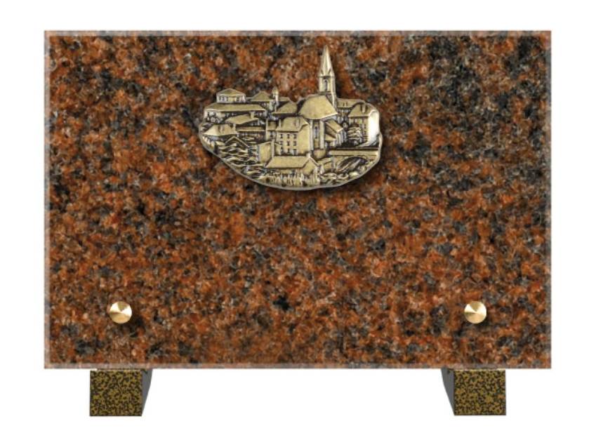 Plaque Granit Rectangle souvenir