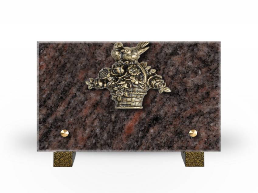 Plaque Granit Rectangle souvenir