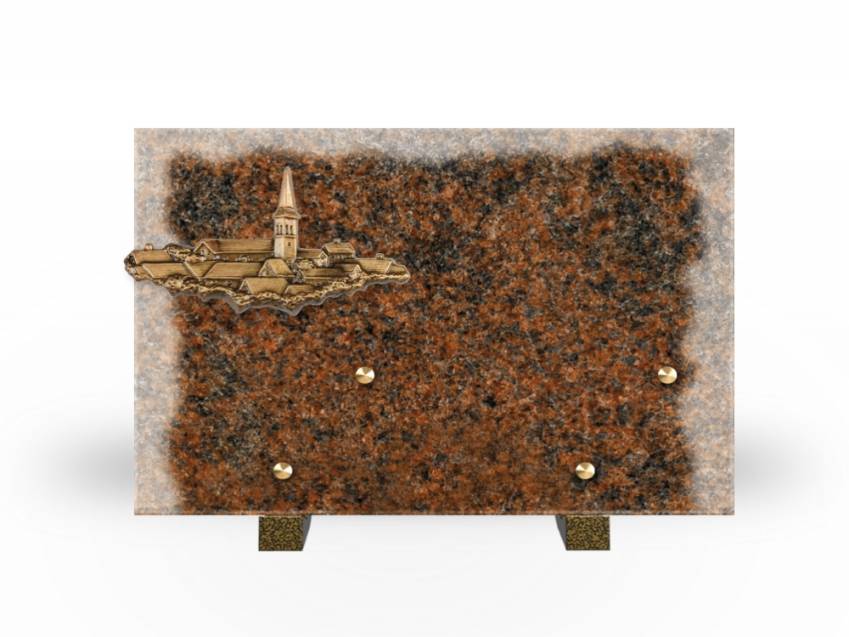 Plaque Granit Rectangle symbolique