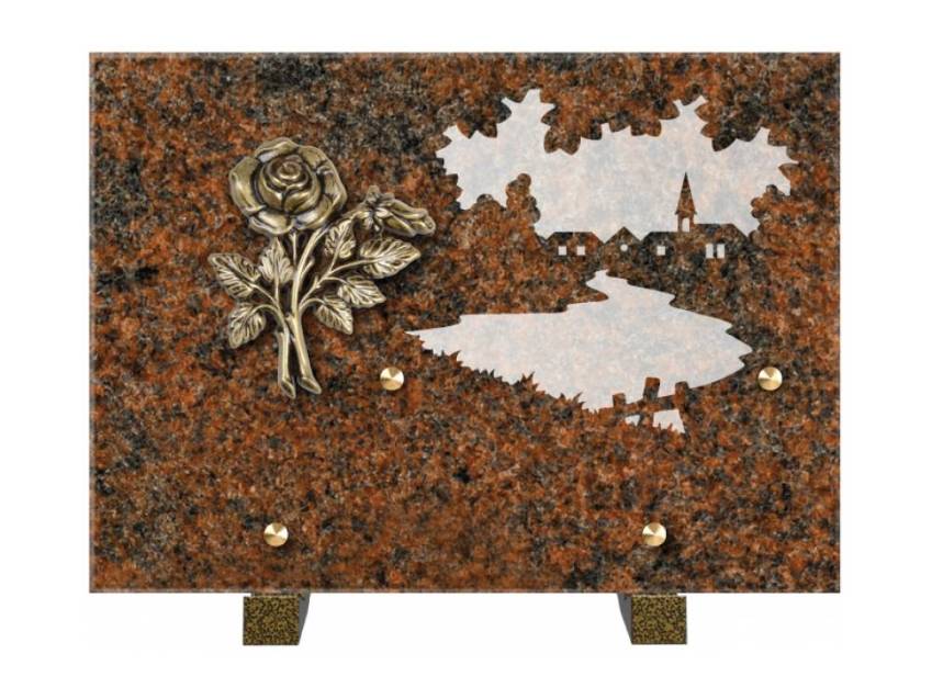 Symbolic Rectangle Granite Plaque.