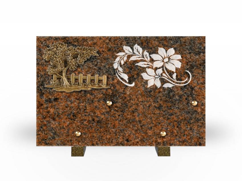 Symbolic Rectangle Granite Plaque.