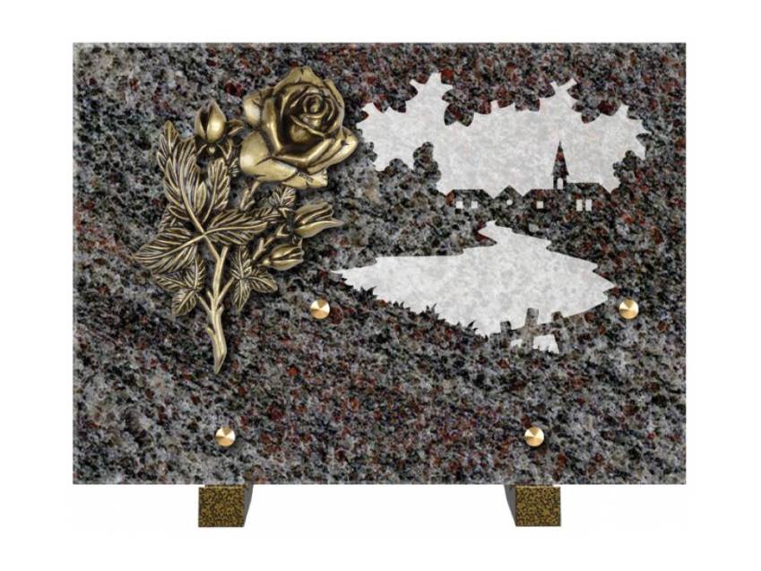 Symbolic Rectangle Granite Plaque.