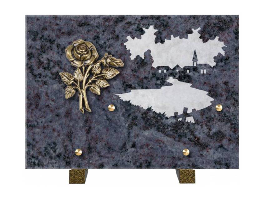 Symbolic Rectangle Granite Plaque.