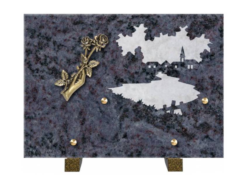 Symbolic Rectangle Granite Plaque.