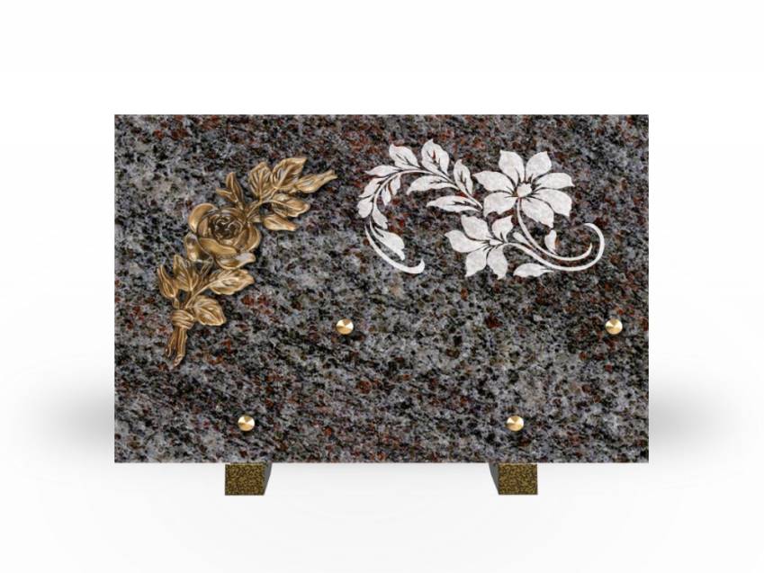 Symbolic Rectangle Granite Plaque.