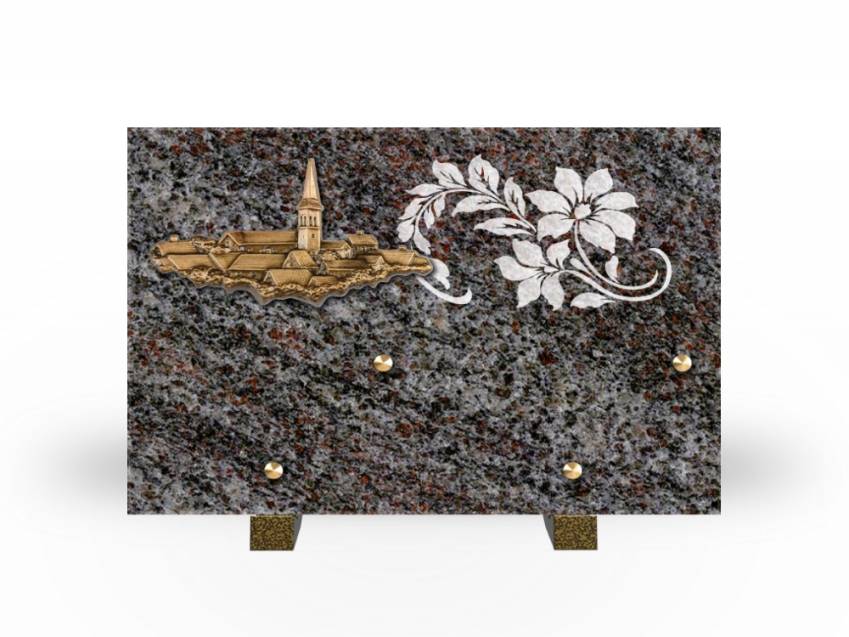 Symbolic Rectangle Granite Plaque.