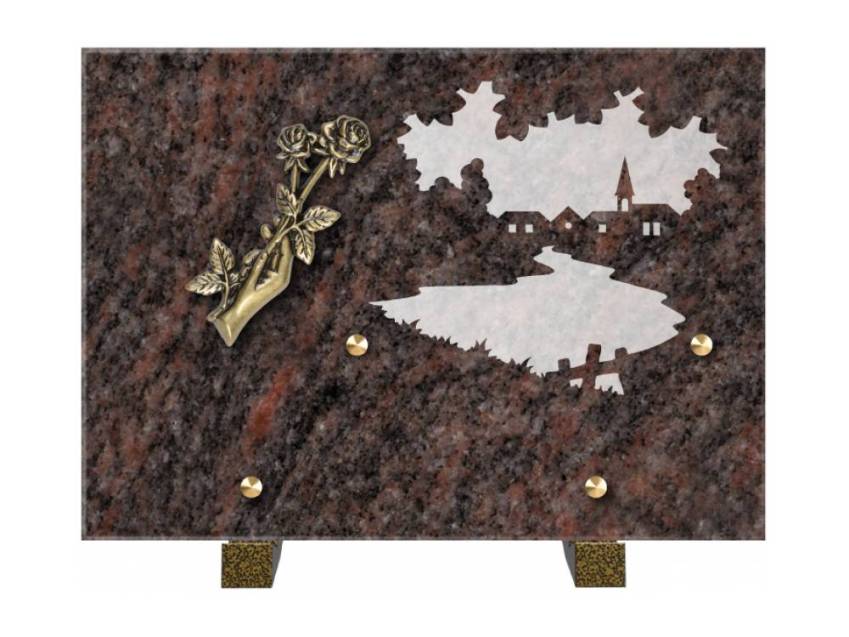 Symbolic Rectangle Granite Plaque.