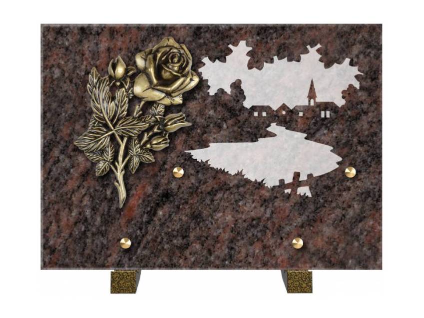 Symbolic Rectangle Granite Plaque.