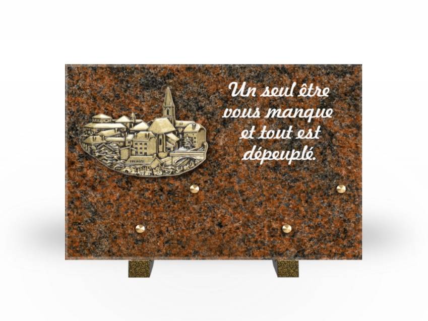 Granite Rectangle Aesthetic Plaque.