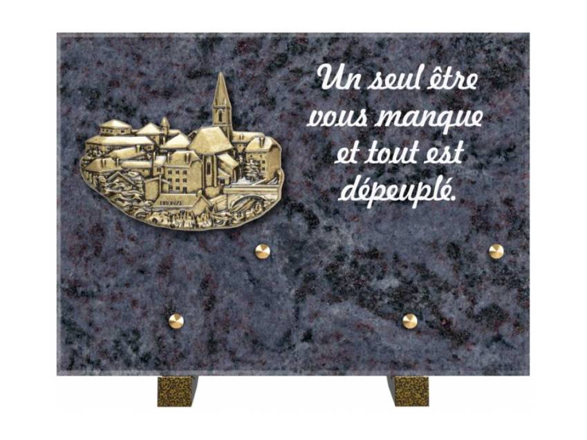 Granite Rectangle Aesthetic Plaque.