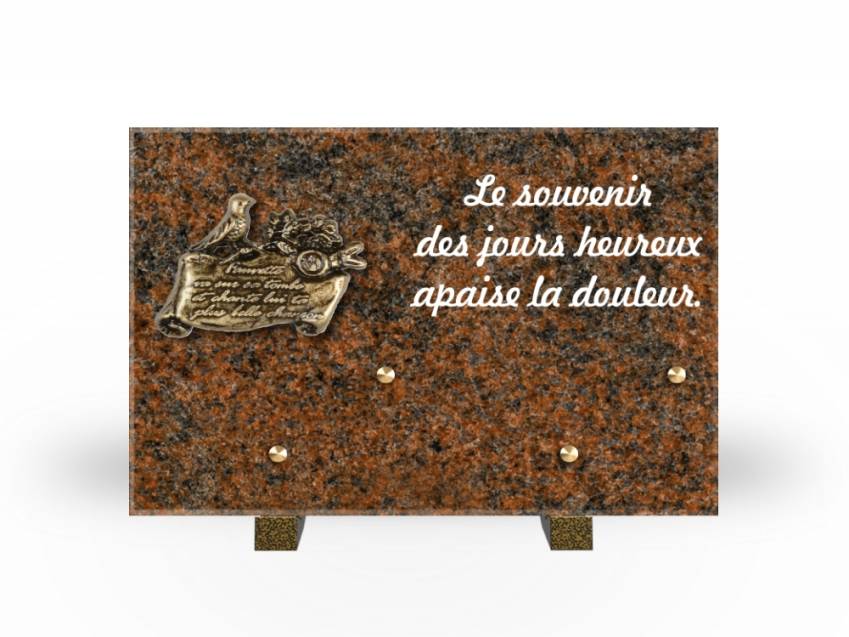 Granite Rectangle Aesthetic Plaque.