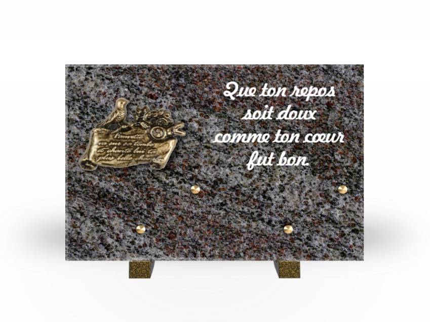 Granite Rectangle Aesthetic Plaque.