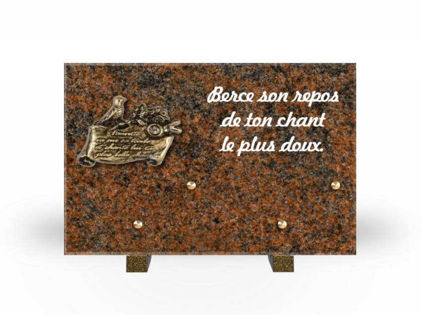 Granite Rectangle Aesthetic Plaque.