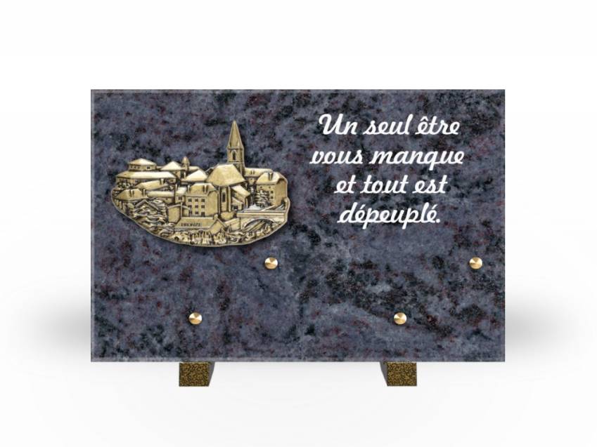 Granite Rectangle Aesthetic Plaque.