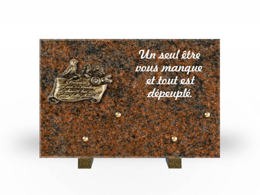 Granite Rectangle Aesthetic Plaque.