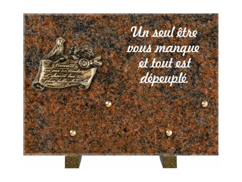 Granite Rectangle Aesthetic Plaque.