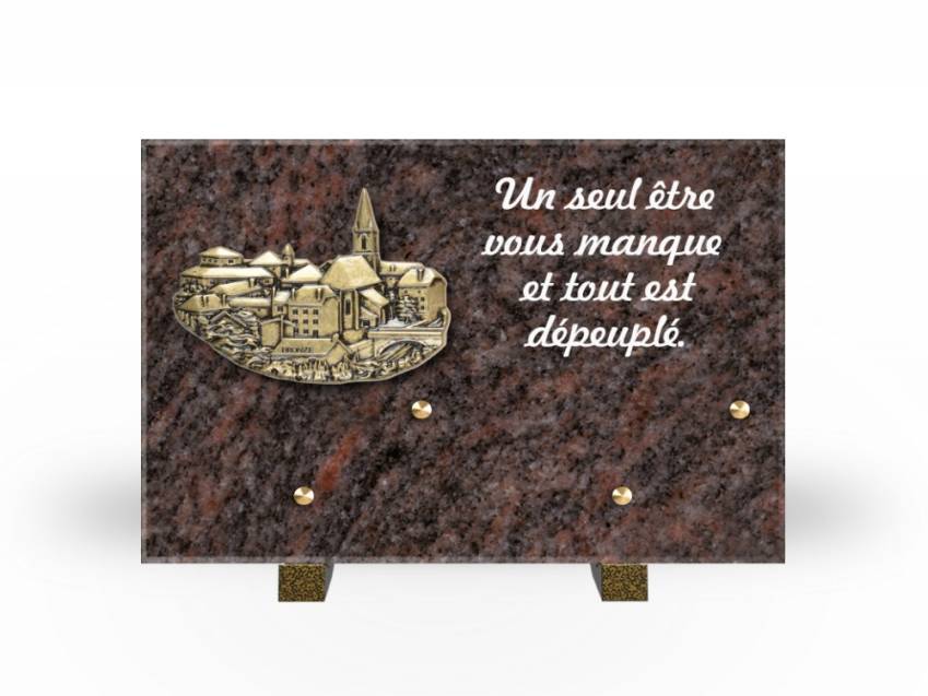 Granite Rectangle Aesthetic Plaque.