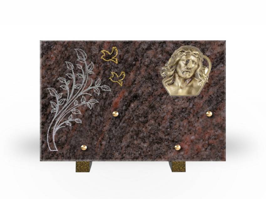 Plaque Granit Rectangle souvenir