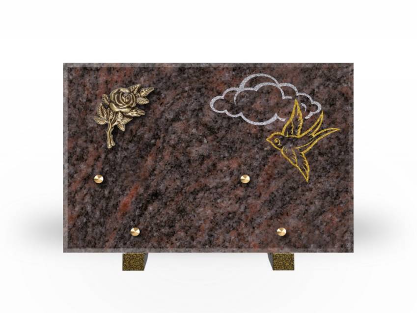 Plaque Granit Rectangle souvenir