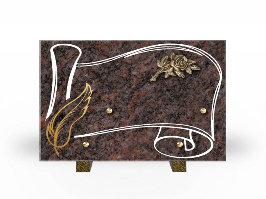 Plaque Granit Rectangle souvenir