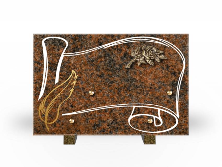 Plaque Granit Rectangle souvenir