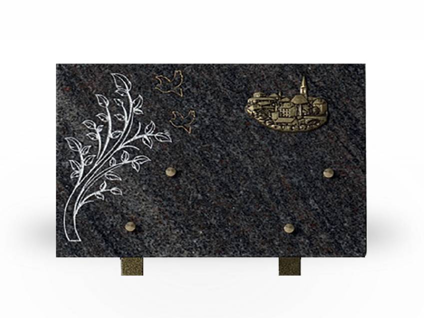 Plaque Granit Rectangle souvenir