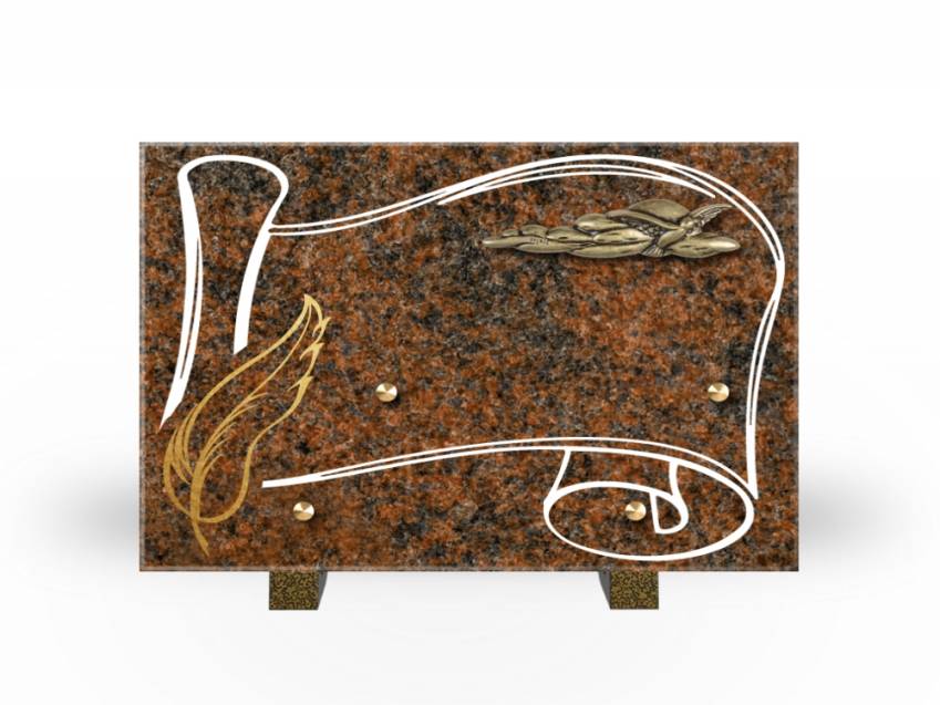 Plaque Granit Rectangle souvenir