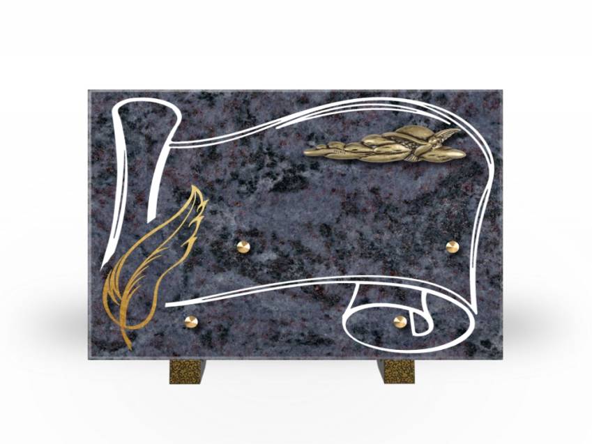 Plaque Granit Rectangle souvenir