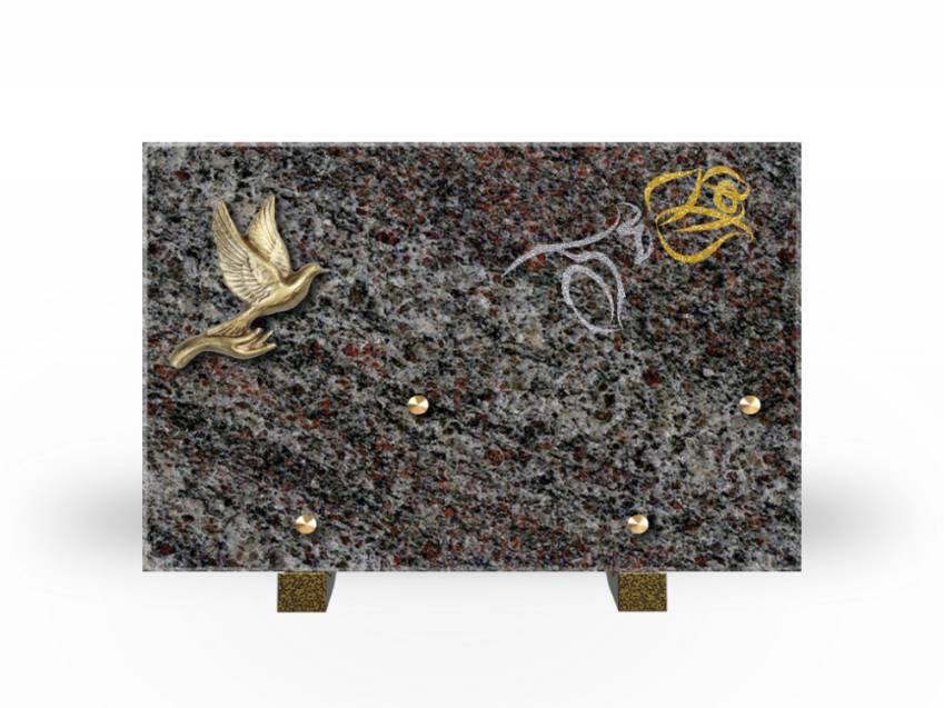 Plaque Granit Rectangle souvenir