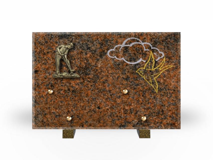 Plaque Granit Rectangle souvenir